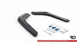 Heck Ansatz Flaps Diffusor V.3 passend für BMW M4 F82 schwarz Hochglanz