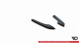 Heck Ansatz Flaps Diffusor passend für Audi S3 Limousine 8V schwarz Hochglanz