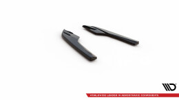 Heck Ansatz Flaps Diffusor passend für Audi S3 Limousine 8V schwarz Hochglanz
