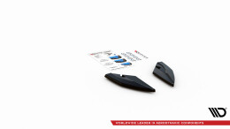 Heck Ansatz Flaps Diffusor für Seat Leon FR Hatchback Mk4 schwarz Hochglanz