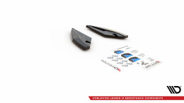 Heck Ansatz Flaps Diffusor für Seat Leon FR Hatchback Mk4 schwarz Hochglanz