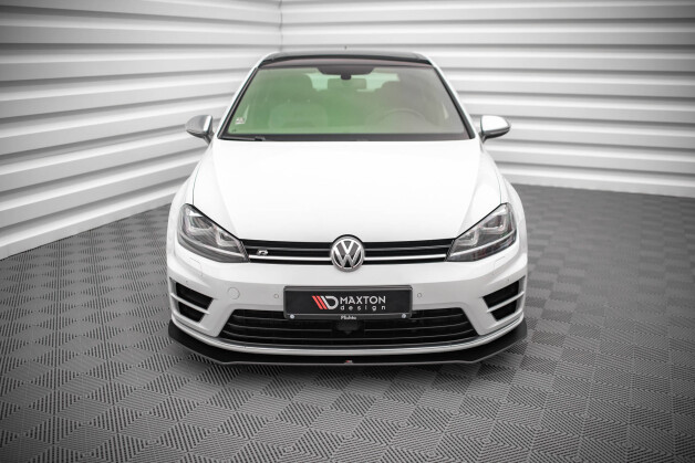 Street Pro Spoilerlippe Front Ansatz V.1 passend für VW Golf R Mk7 rot