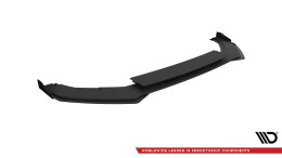 Street Pro Cup Spoilerlippe Front Ansatz V.1 passend für VW Golf R Mk7 rot+ Hochglanz Flaps