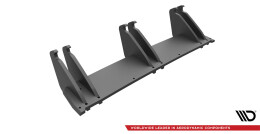 Street Pro Heckschürze Heck Ansatz Diffusor passend für VW Golf R Mk7 rot