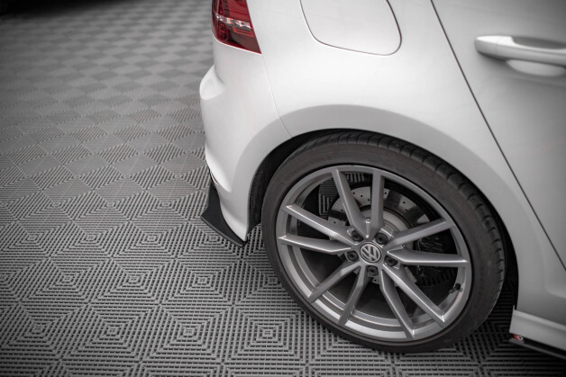 Street Pro Heck Ansatz Flaps Diffusor passend für VW Golf R Mk7 rot