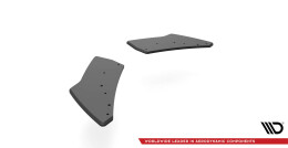 Street Pro Heck Ansatz Flaps Diffusor passend für VW Golf R Mk7 rot