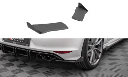 Street Pro Heck Ansatz Flaps Diffusor passend für VW Golf R Mk7 rot+ Hochglanz Flaps