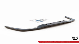Mittlerer Cup Diffusor Heck Ansatz V.1 passend für Mercedes A 35 AMG Limousine V177 schwarz Hochglanz