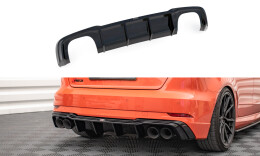 Heck Ansatz Diffusor V.2 passend für Audi RS3...
