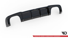 Heck Ansatz Diffusor V.2 passend für Audi RS3 Sportback 8V Facelift schwarz Hochglanz