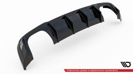 Heck Ansatz Diffusor V.2 passend für Audi RS3 Sportback 8V Facelift schwarz Hochglanz