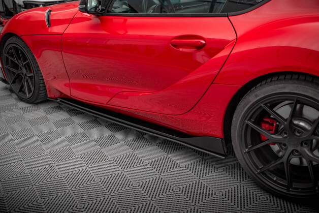 Street Pro Seitenschweller Ansatz Cup Leisten passend für Toyota Supra Mk5 SCHWARZ