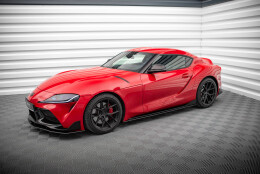 Street Pro Seitenschweller Ansatz Cup Leisten passend für Toyota Supra Mk5 SCHWARZ