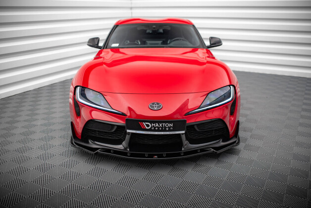 Cup Spoilerlippe Front Ansatz V.4 passend für Toyota Supra Mk5 schwarz Hochglanz