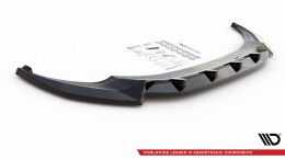 Cup Spoilerlippe Front Ansatz V.2 passend für VW Tiguan R / R-Line Mk2 Facelift schwarz Hochglanz