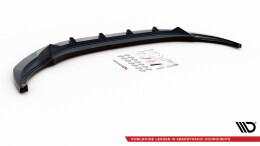 Cup Spoilerlippe Front Ansatz V.2 passend für VW Tiguan R / R-Line Mk2 Facelift schwarz Hochglanz