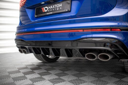 Heck Ansatz Diffusor passend für VW Tiguan R Mk2 Facelift schwarz Hochglanz