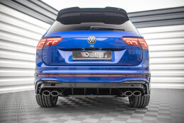 Heck Ansatz Diffusor passend für VW Tiguan R Mk2 Facelift schwarz Hochglanz