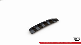 Heck Ansatz Diffusor passend für VW Tiguan R Mk2 Facelift schwarz Hochglanz