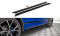 Seitenschweller Ansatz Cup Leisten passend für VW Tiguan R / R-Line Mk2 Facelift schwarz Hochglanz