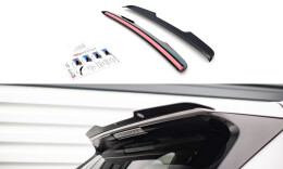 Heck Spoiler Aufsatz Abrisskante passend für Toyota RAV4 Mk5 schwarz Hochglanz