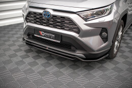 Cup Spoilerlippe Front Ansatz passend für Toyota RAV4 Mk5 schwarz Hochglanz