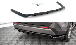 Street+ Mittlerer Diffusor RACE Heck Ansatz passend für Toyota RAV4 Mk5 schwarz Hochglanz
