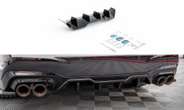 Heck Ansatz Diffusor passend für BMW M235i Gran...