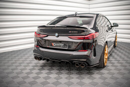 Heck Ansatz Flaps Diffusor passend für BMW M235i Gran Coupe F44 schwarz Hochglanz