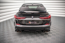 Heck Ansatz Flaps Diffusor passend für BMW M235i Gran Coupe F44 schwarz Hochglanz