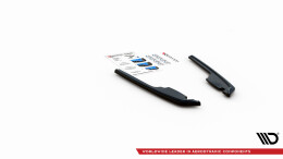Heck Ansatz Flaps Diffusor passend für BMW M235i Gran Coupe F44 schwarz Hochglanz