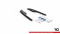 Heck Ansatz Flaps Diffusor passend für BMW M235i Gran Coupe F44 schwarz Hochglanz