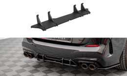 Street Pro Heckschürze Heck Ansatz Diffusor passend für BMW M235i Gran Coupe F44 schwarz-rot