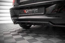 Mittlerer Cup Diffusor Heck Ansatz DTM Look passend für BMW 1er F20 schwarz Hochglanz