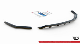 Mittlerer Cup Diffusor Heck Ansatz DTM Look passend für BMW 1er F20 schwarz Hochglanz