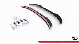 Heck Spoiler Aufsatz Abrisskante passend für Honda Civic Tourer Mk9 schwarz Hochglanz
