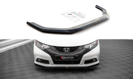 Cup Spoilerlippe Front Ansatz V.1 für Honda Civic Mk9 schwarz Hochglanz