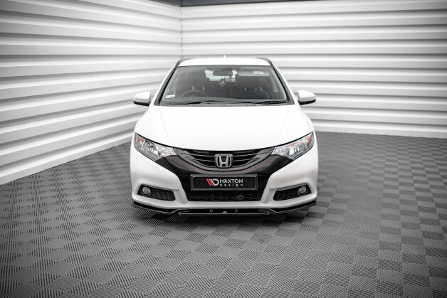 Cup Spoilerlippe Front Ansatz V.2 passend für Honda Civic Mk9 schwarz Hochglanz