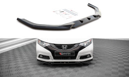 Cup Spoilerlippe Front Ansatz V.2 passend für Honda Civic Mk9 schwarz Hochglanz