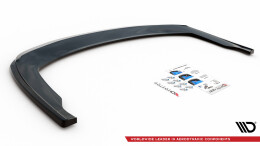Mittlerer Cup Diffusor Heck Ansatz passend für Honda Civic Tourer Mk9 schwarz Hochglanz