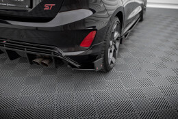 Heck Ansatz Flaps Diffusor passend für V.4 + Flaps Ford Fiesta ST Mk8