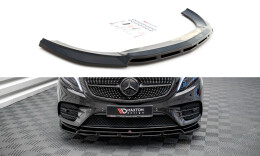 Cup Spoilerlippe Front Ansatz V.5 für Mercedes V-Klasse AMG-Line W447 schwarz Hochglanz