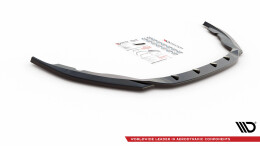 Street+ Spoilerlippe Front Ansatz V.2 passend für Skoda Fabia Mk3 schwarz Hochglanz