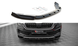 Cup Spoilerlippe Front Ansatz V.1 passend für Skoda Kodiaq Mk1 Facelift schwarz Hochglanz