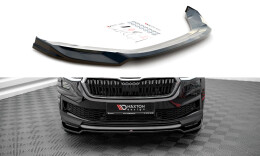 Cup Spoilerlippe Front Ansatz V.2 passend für Skoda Kodiaq Mk1 Facelift schwarz Hochglanz