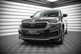 Cup Spoilerlippe Front Ansatz V.2 passend für Skoda Kodiaq Mk1 Facelift schwarz Hochglanz