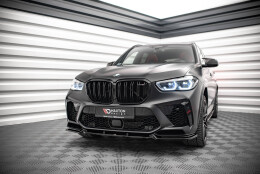 Cup Spoilerlippe Front Ansatz V.1 passend für BMW X5M F95 schwarz Hochglanz