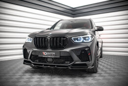 Cup Spoilerlippe Front Ansatz V.2 passend für BMW X5M F95 schwarz Hochglanz