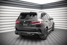 Heck Ansatz Flaps Diffusor für BMW X5M F95 / F95 Facelift schwarz Hochglanz