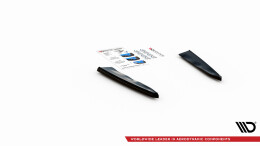 Heck Ansatz Flaps Diffusor passend für BMW X5M F95 schwarz Hochglanz